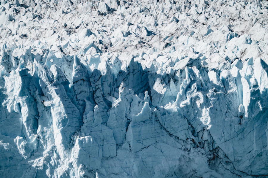 Antarctic glacier-covered mountains