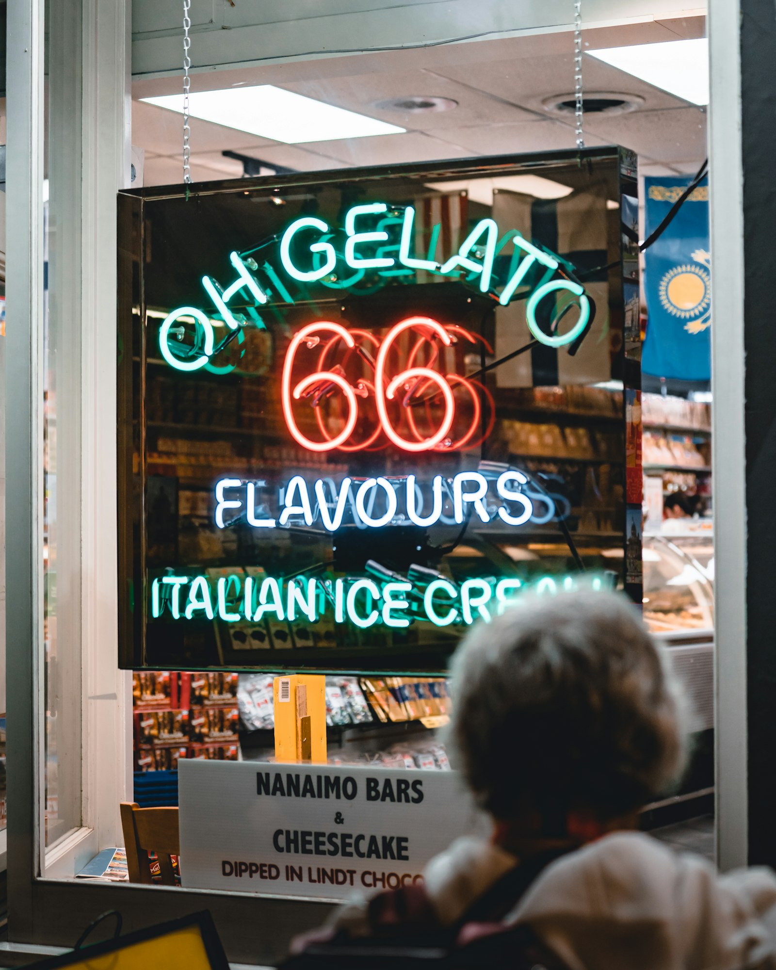 Sony a7R III sample photo. Oh gelato led signage photography