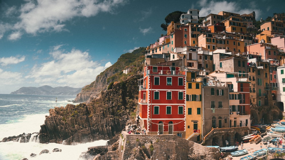 buildings on mountain