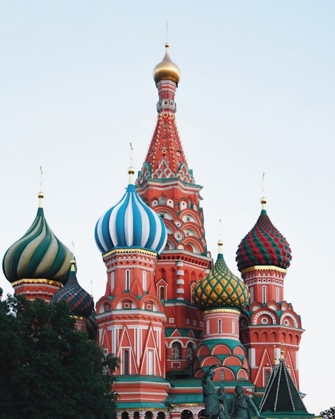 multicolored dome temple