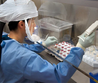 person inside laboratory