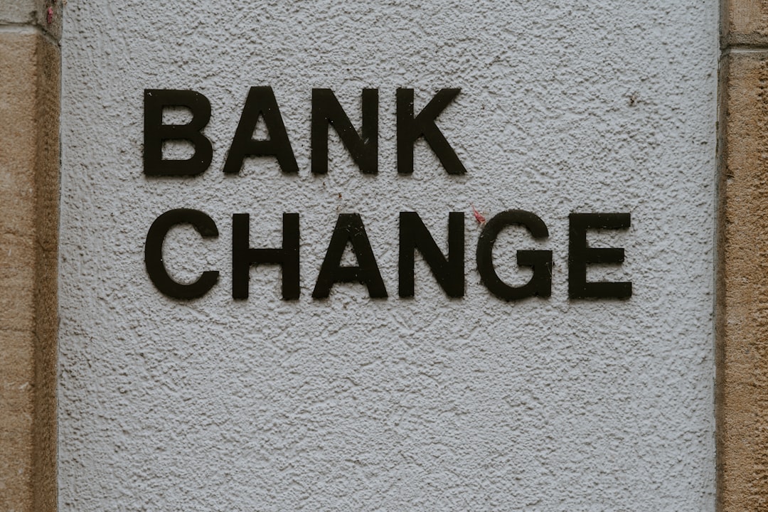 Bank change wall signage