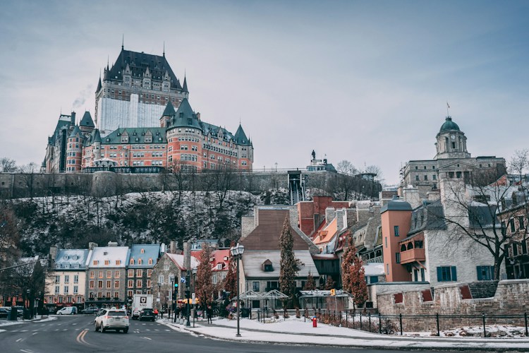 Quebec City skyline and landmark