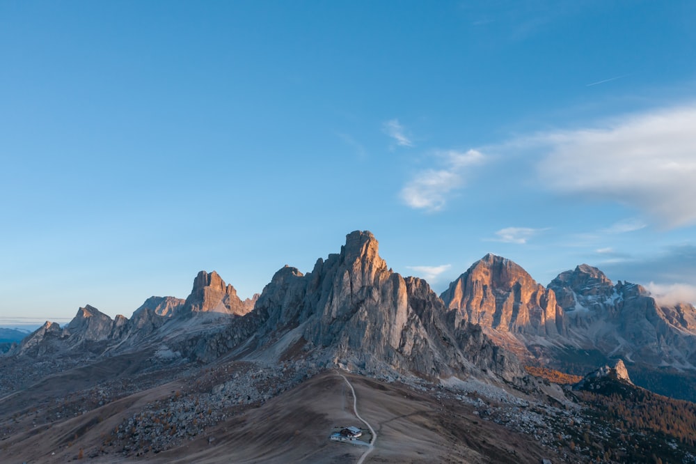 mountains under cloudy sky