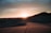 A beautiful desert landscape in Morocco at sunset.