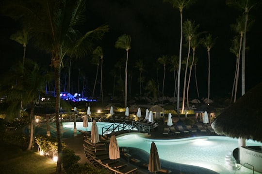 pool at night in Punta Cana Dominican Republic