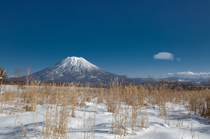 Snow-covered mountains in Niseko, Hokkaido
