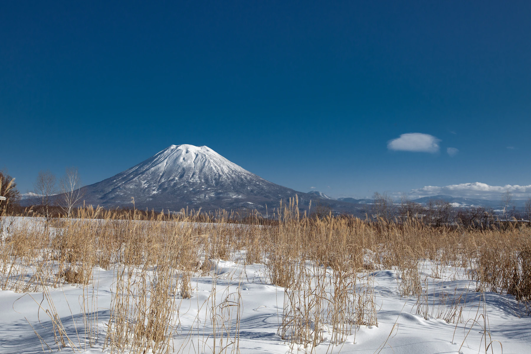 Snow-covered mountain at Niseko, Hokkaido