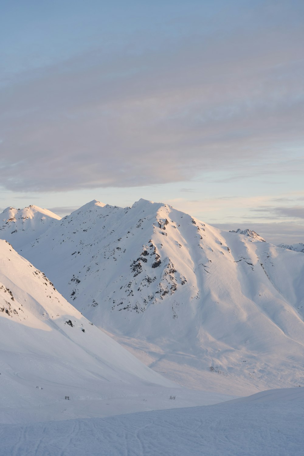 icy mountain scnery