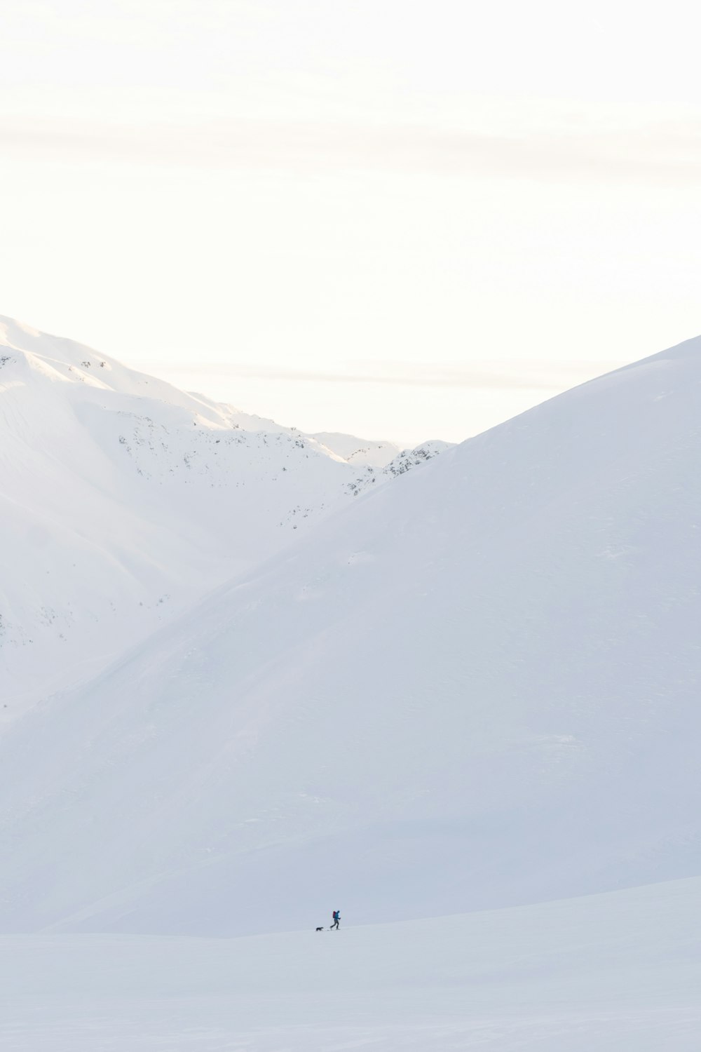 Paysage de montagne glacé