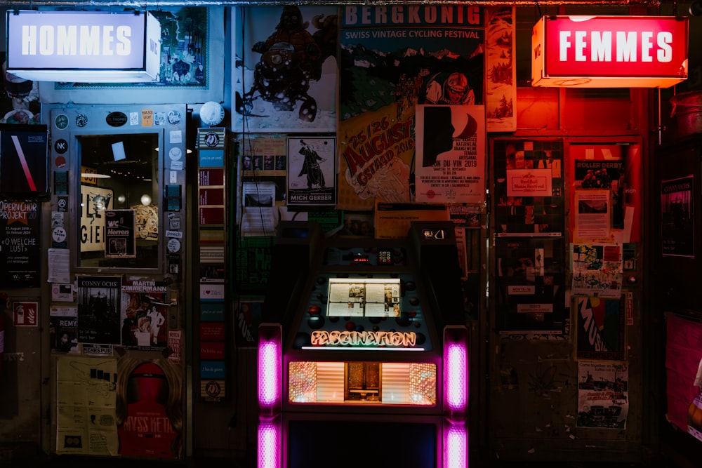 lighted signage