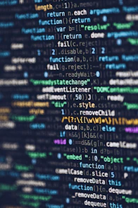 computer programming codes displayed on a monitor