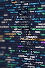 computer programming codes displayed on a monitor