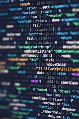 Computer programming code displayed on a monitor screen representing AI text generation and processing