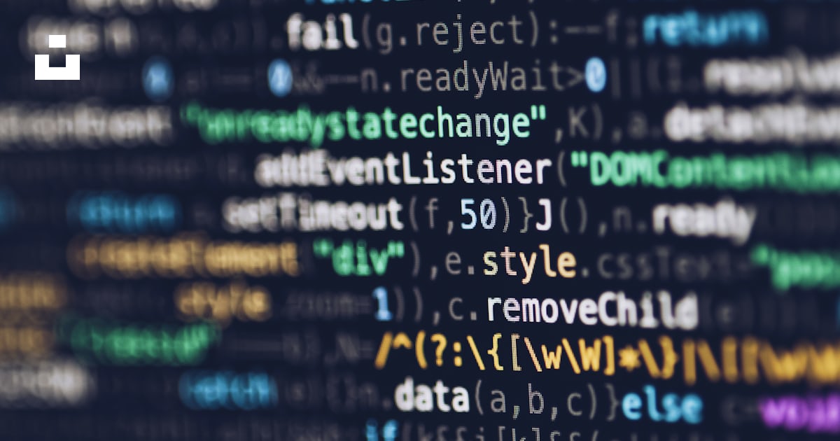 Computer programming codes displayed on a monitor photo – Free Source ...