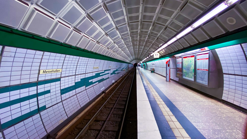 inside train station