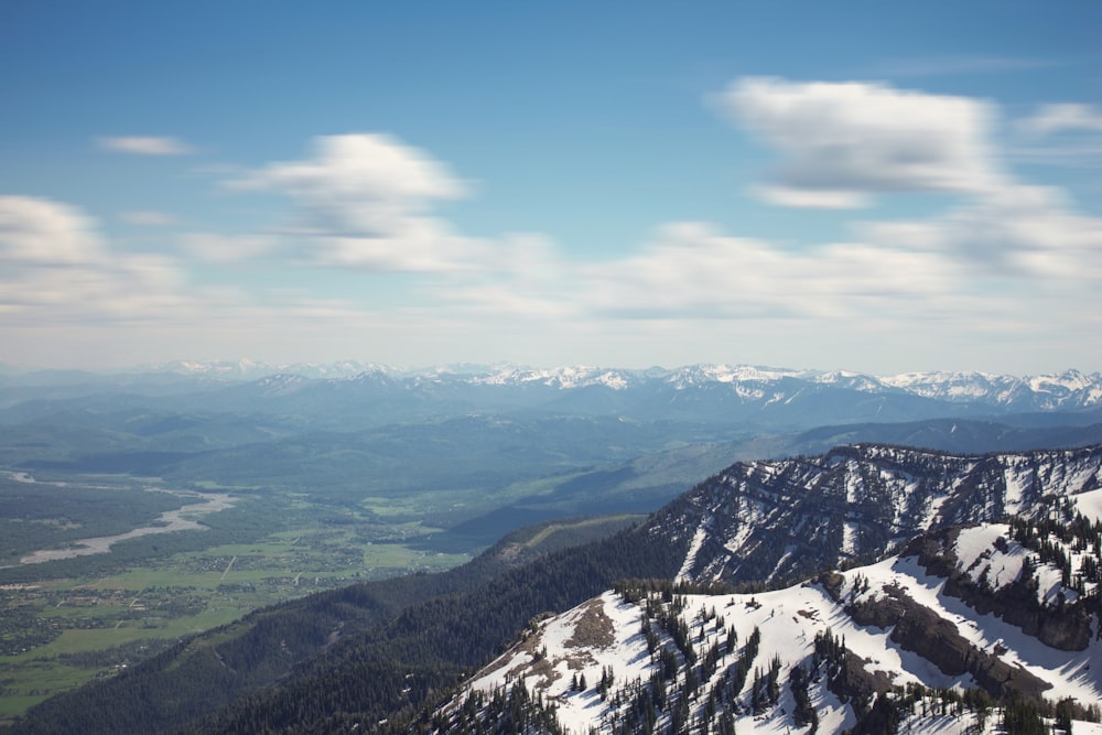 snow-covered mountain during daytime