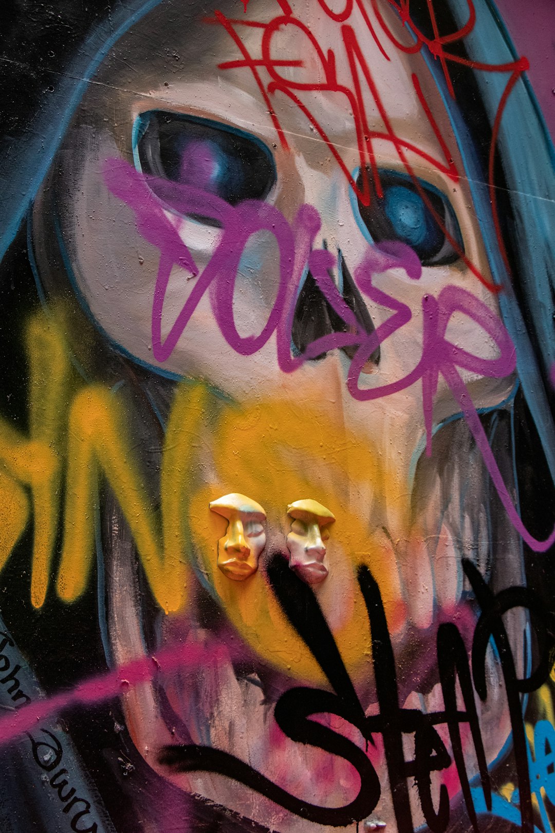 multicolored graffiti