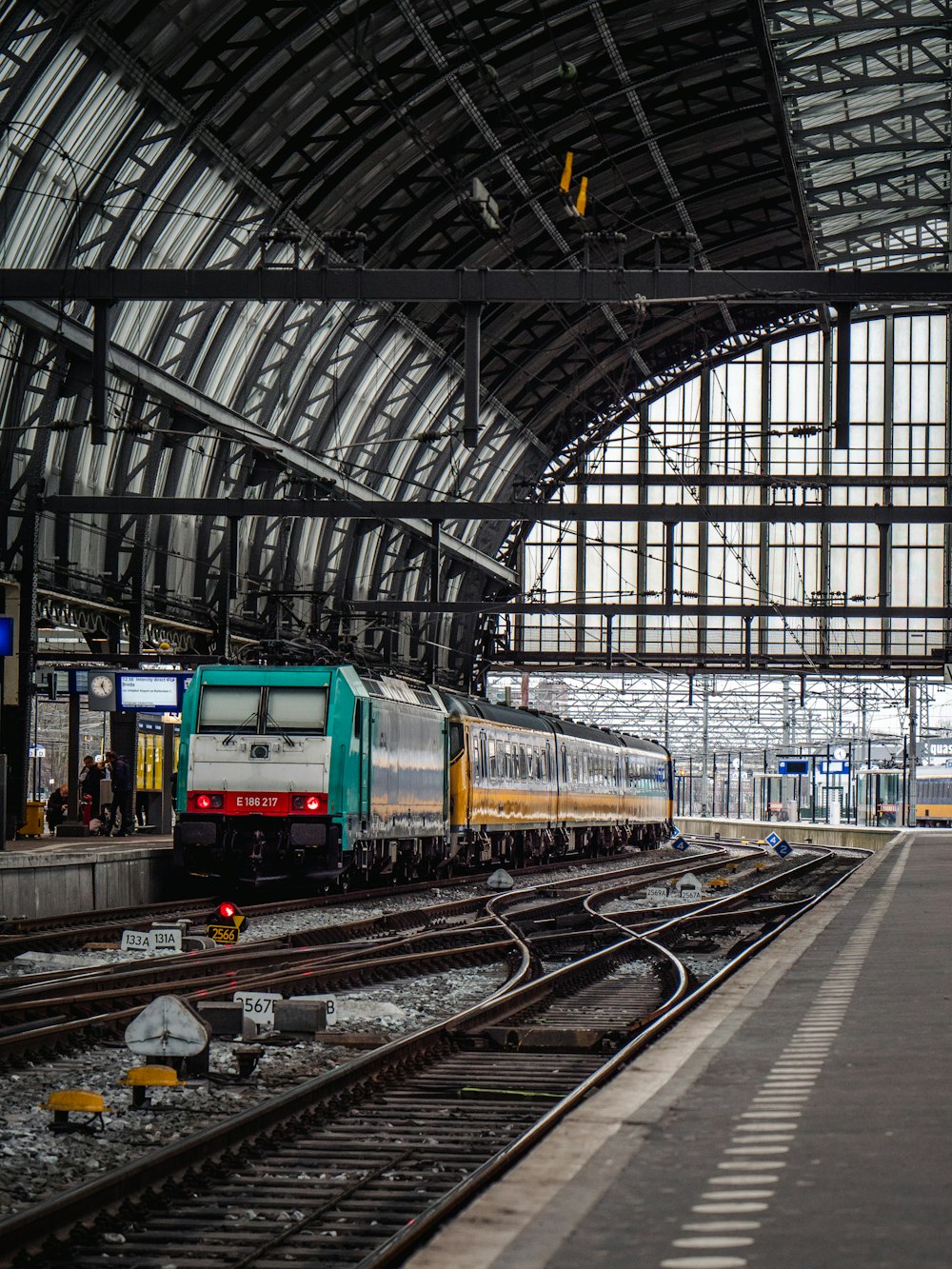 train inside a train station