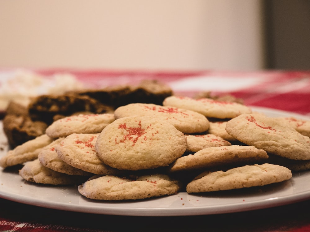 plate of biscuits