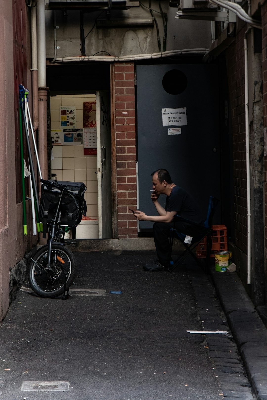 man sitting on chair