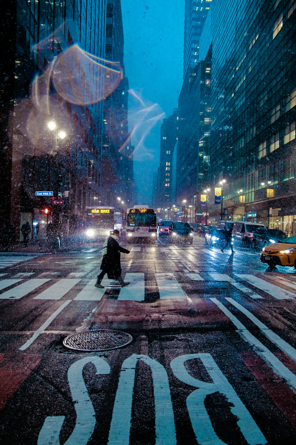 person walking on pedestrian lane