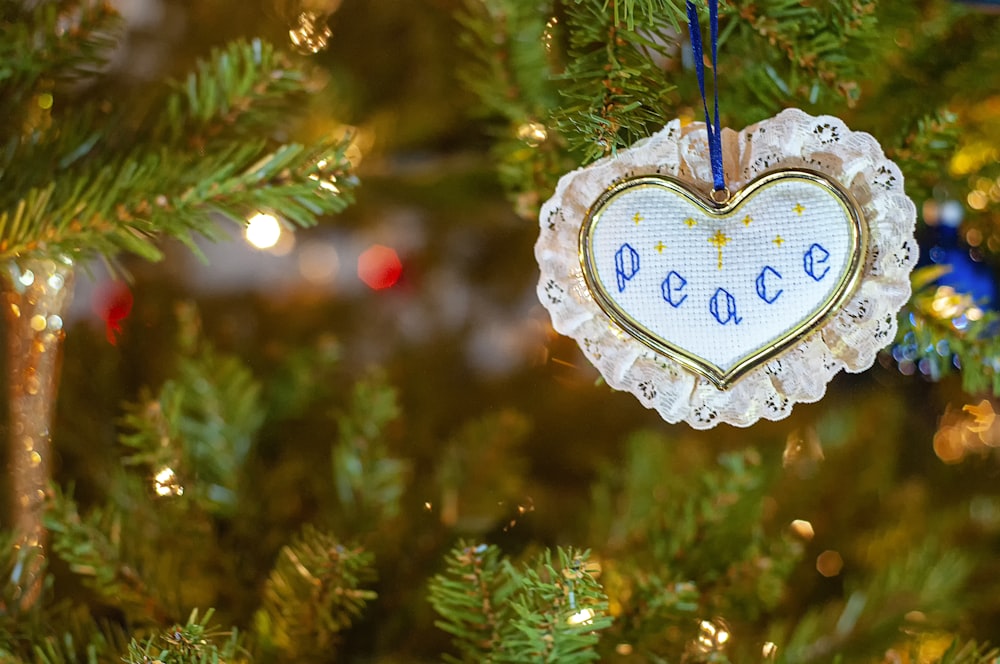 peace bauble ornament