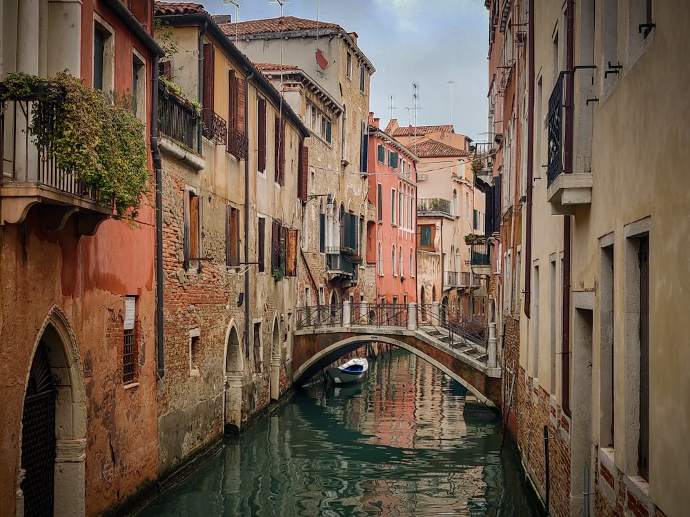 gray concrete mini bridge at Grand Canal