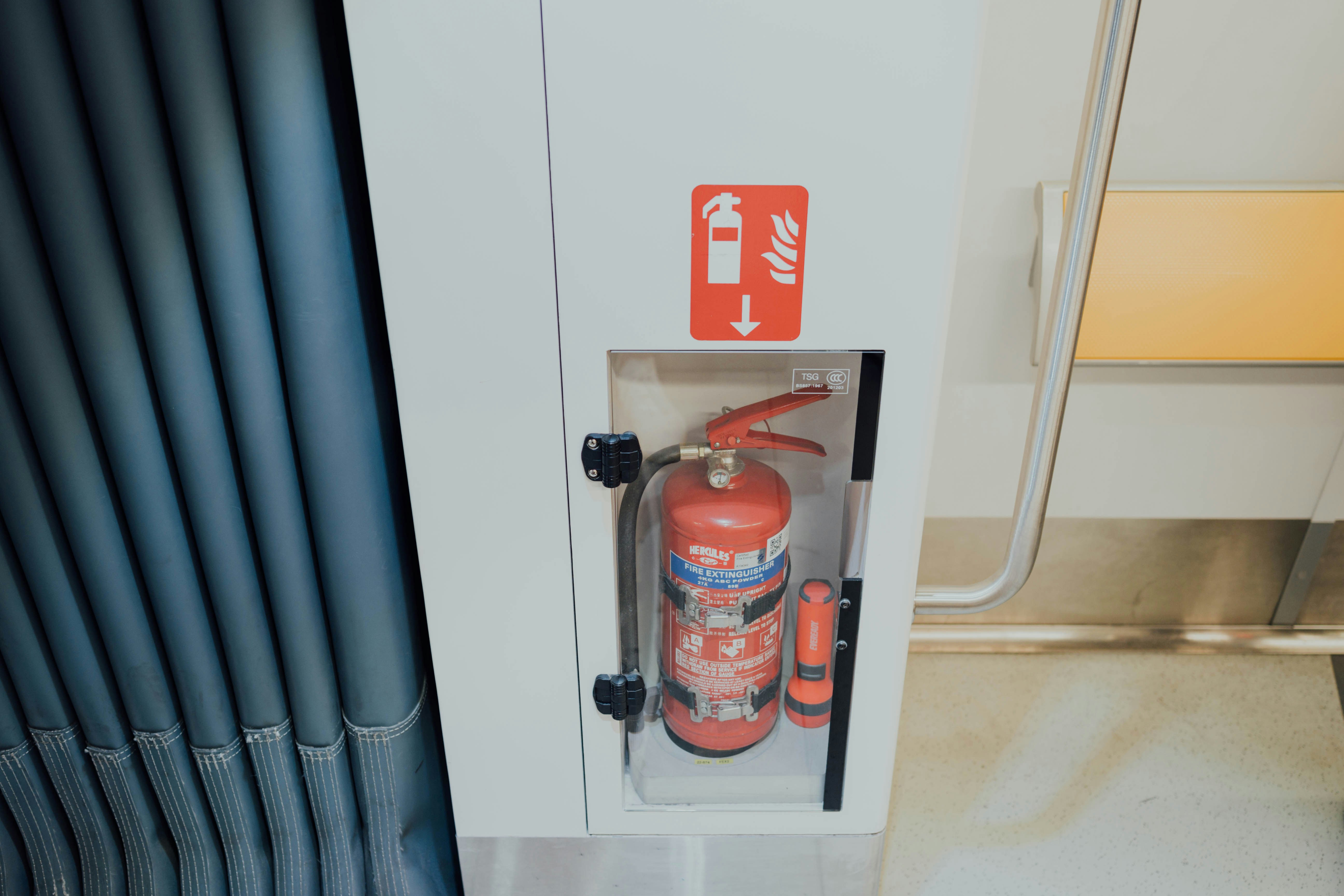 red fire extinguisher