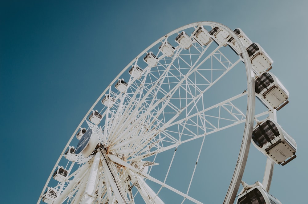 low angle photo of ferris wheel