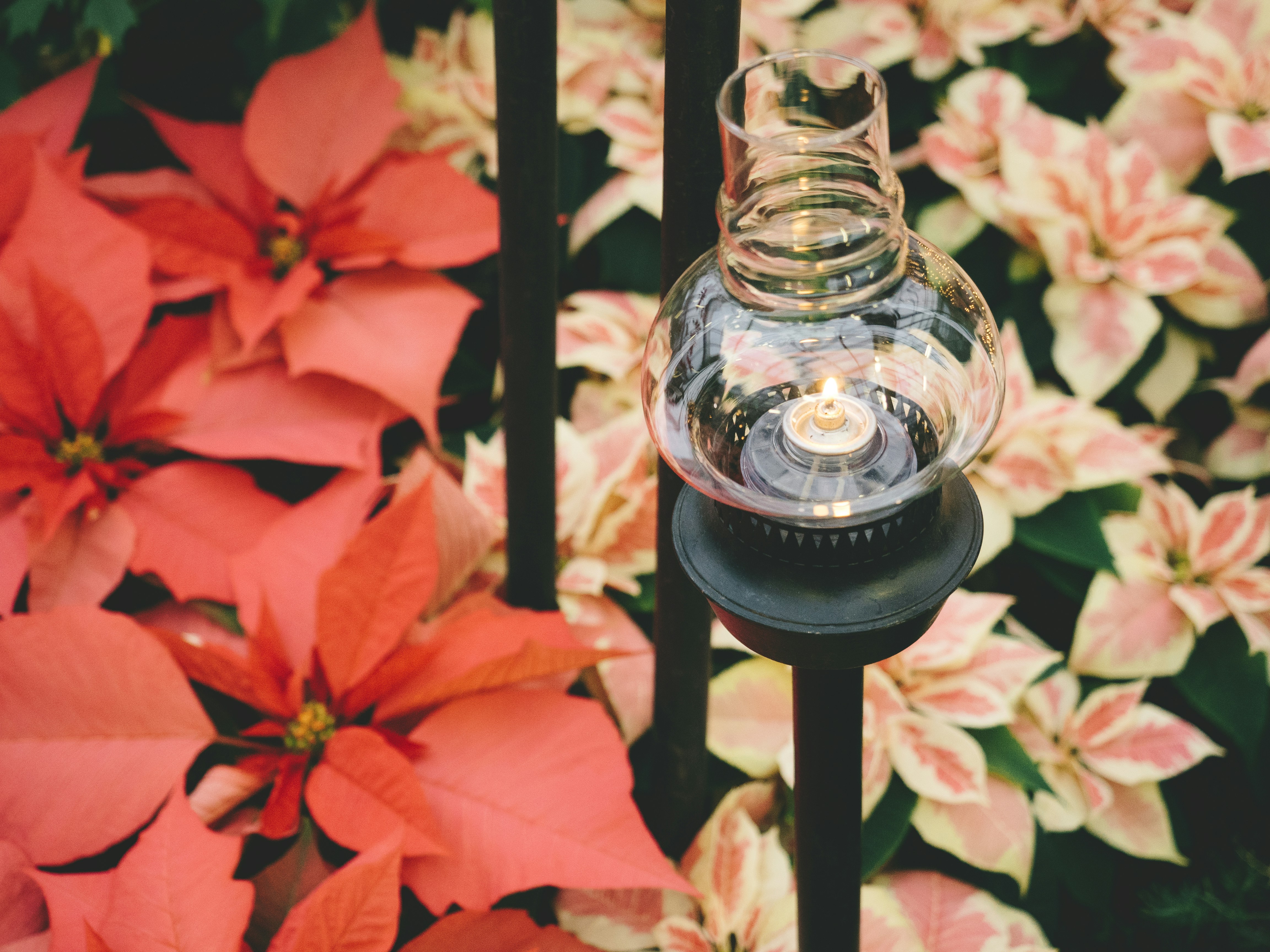 Kerzenglas aus klarem Glas