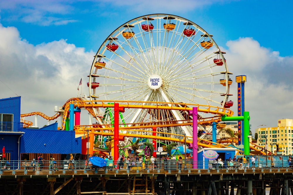 multicolored ferris wheel