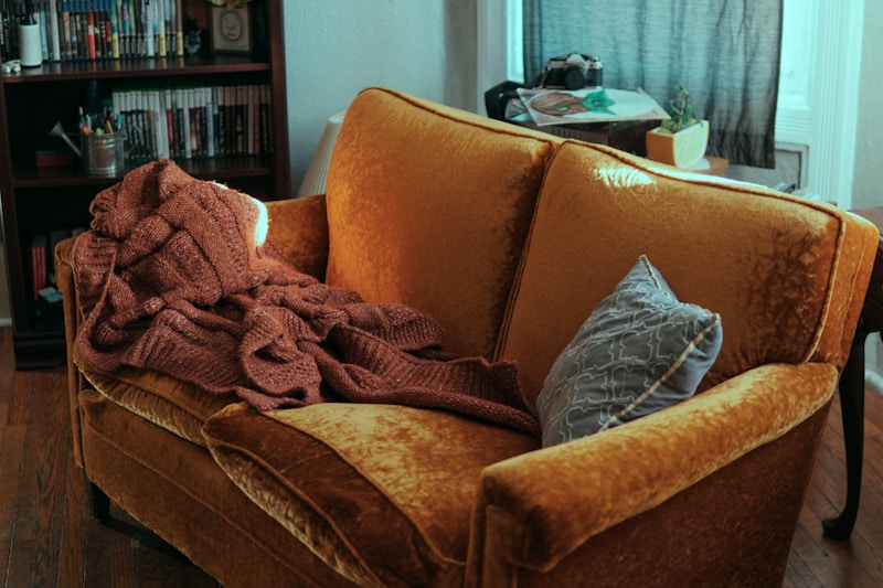 Comfortable home setting with blanket and pillows — ideal for at-home treatment