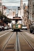 running train on road