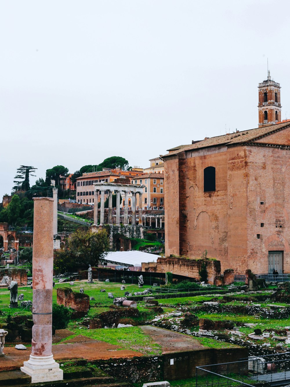 view of Roman Forum at Rome