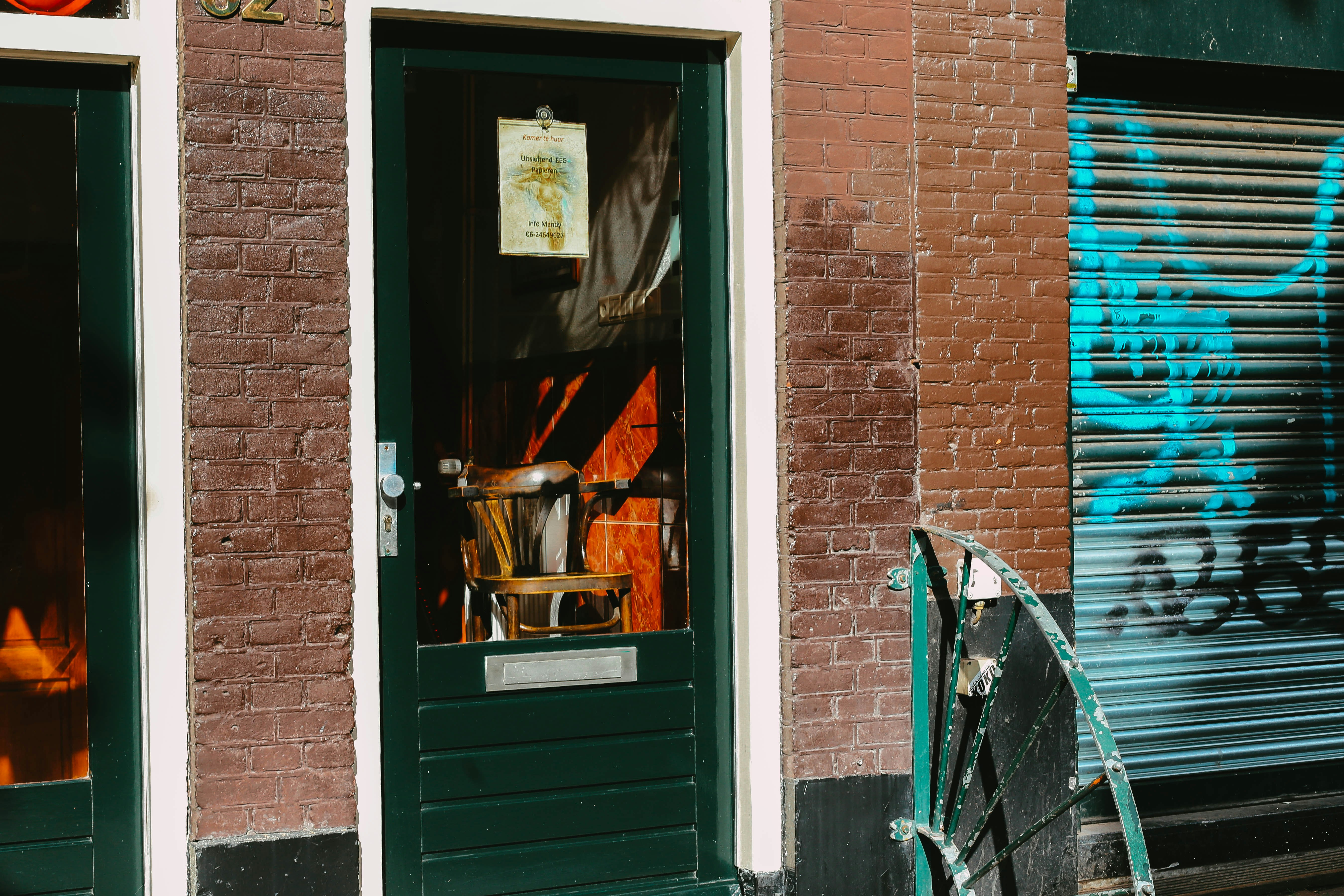 Green Wooden Storm Glass Door Photo Free Door Image On Unsplash
