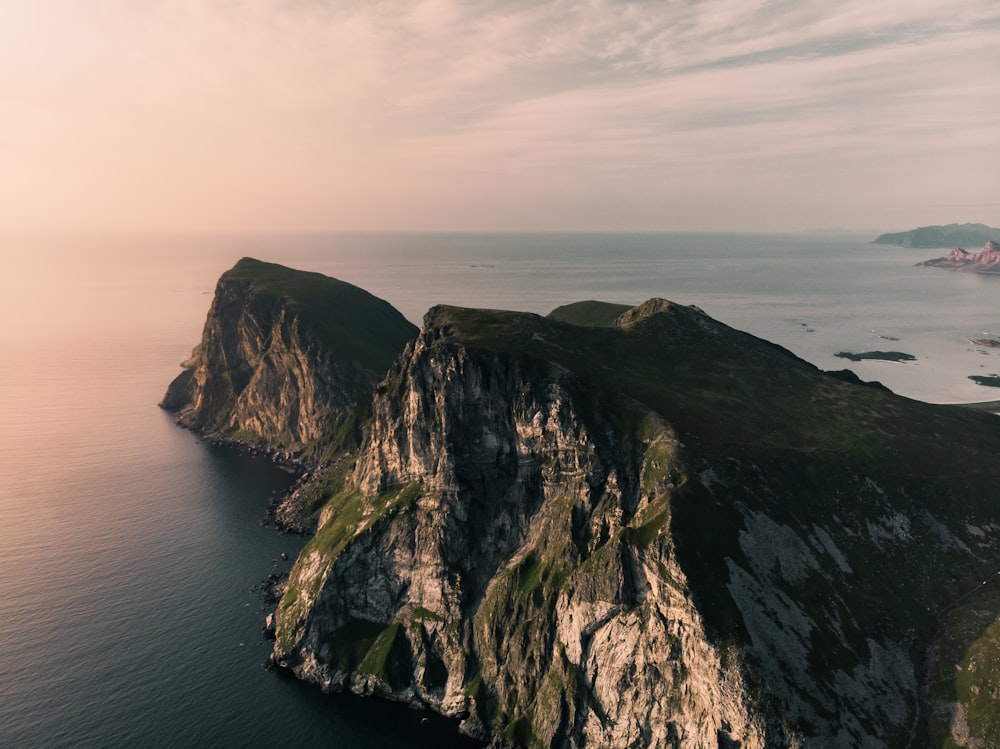 gray sea cliff during daytime