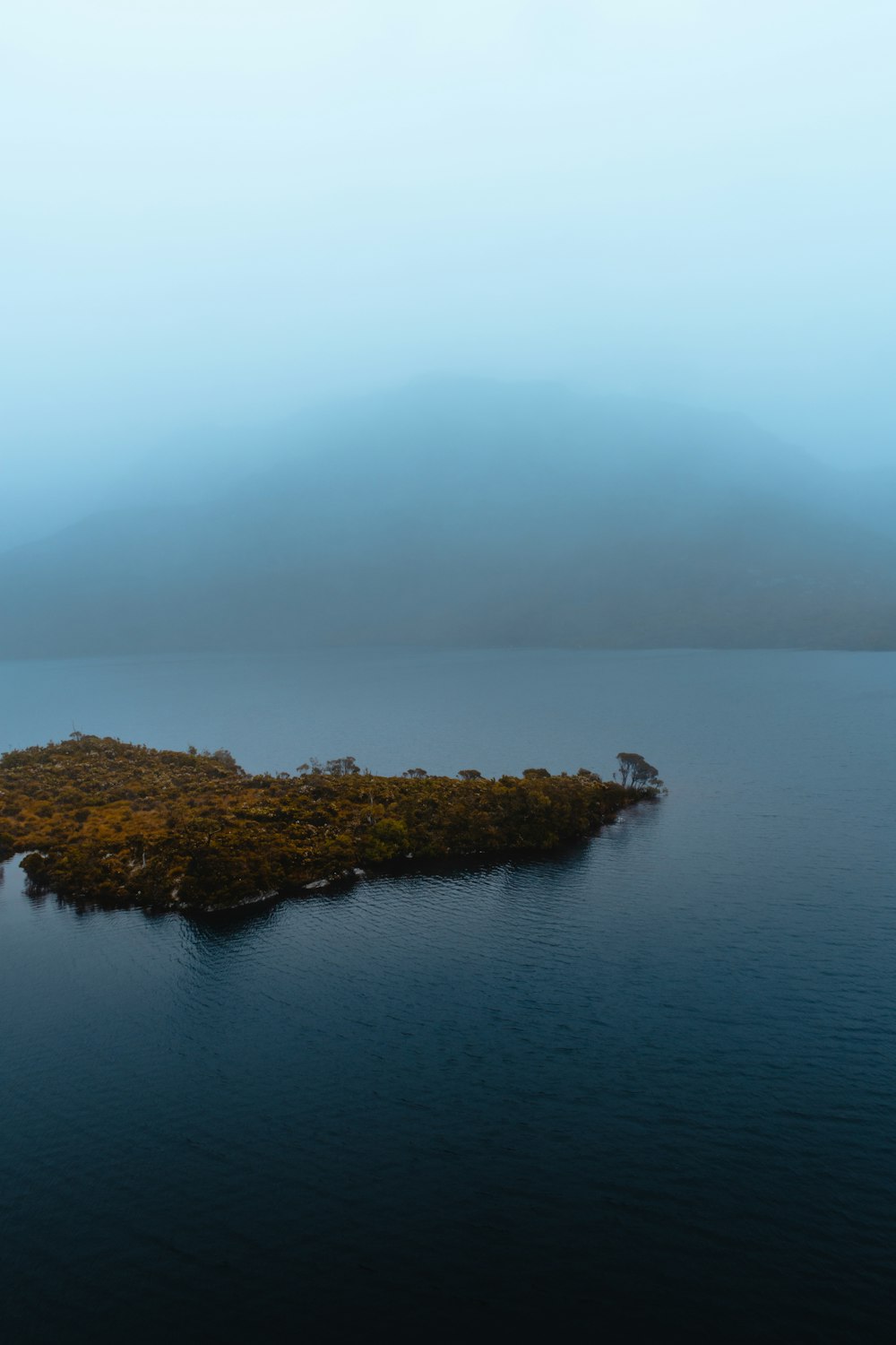 high angle photo of islet