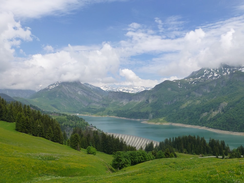 wide angle photo of lake