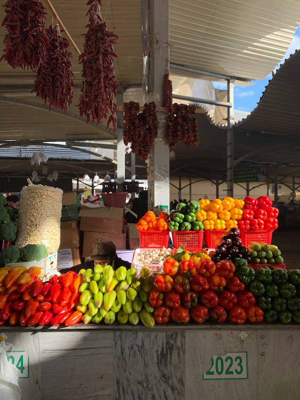 vegetable on display