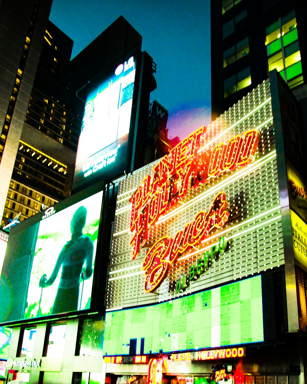 Planet Hollywood LED signage