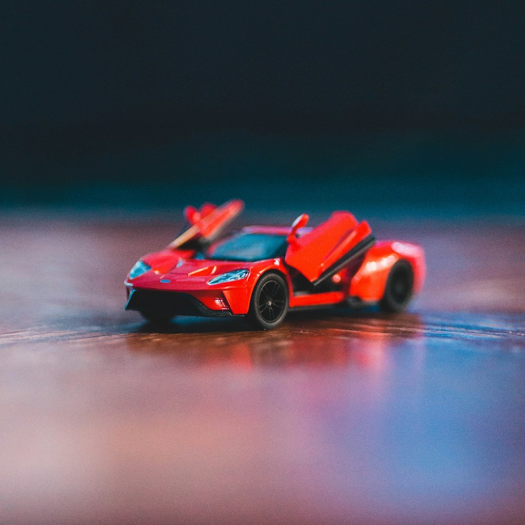 red gal-wing toy car