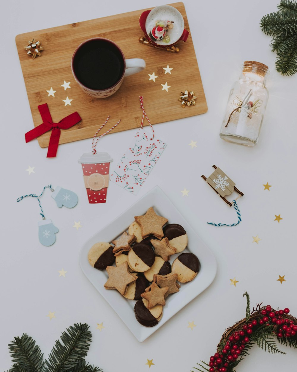 biscuits beside coffee mug