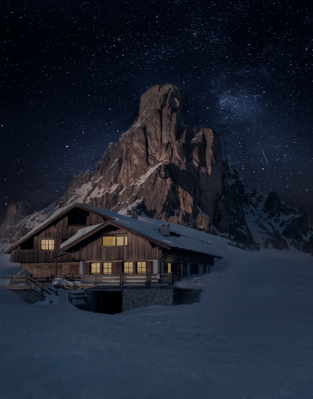 brown houses near mountain