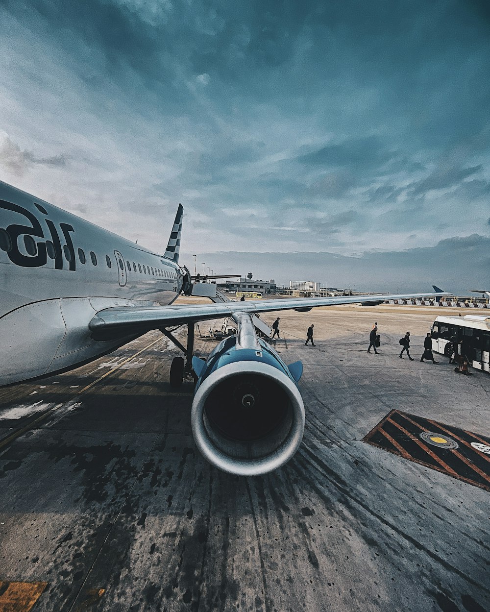 white airplane during daytime