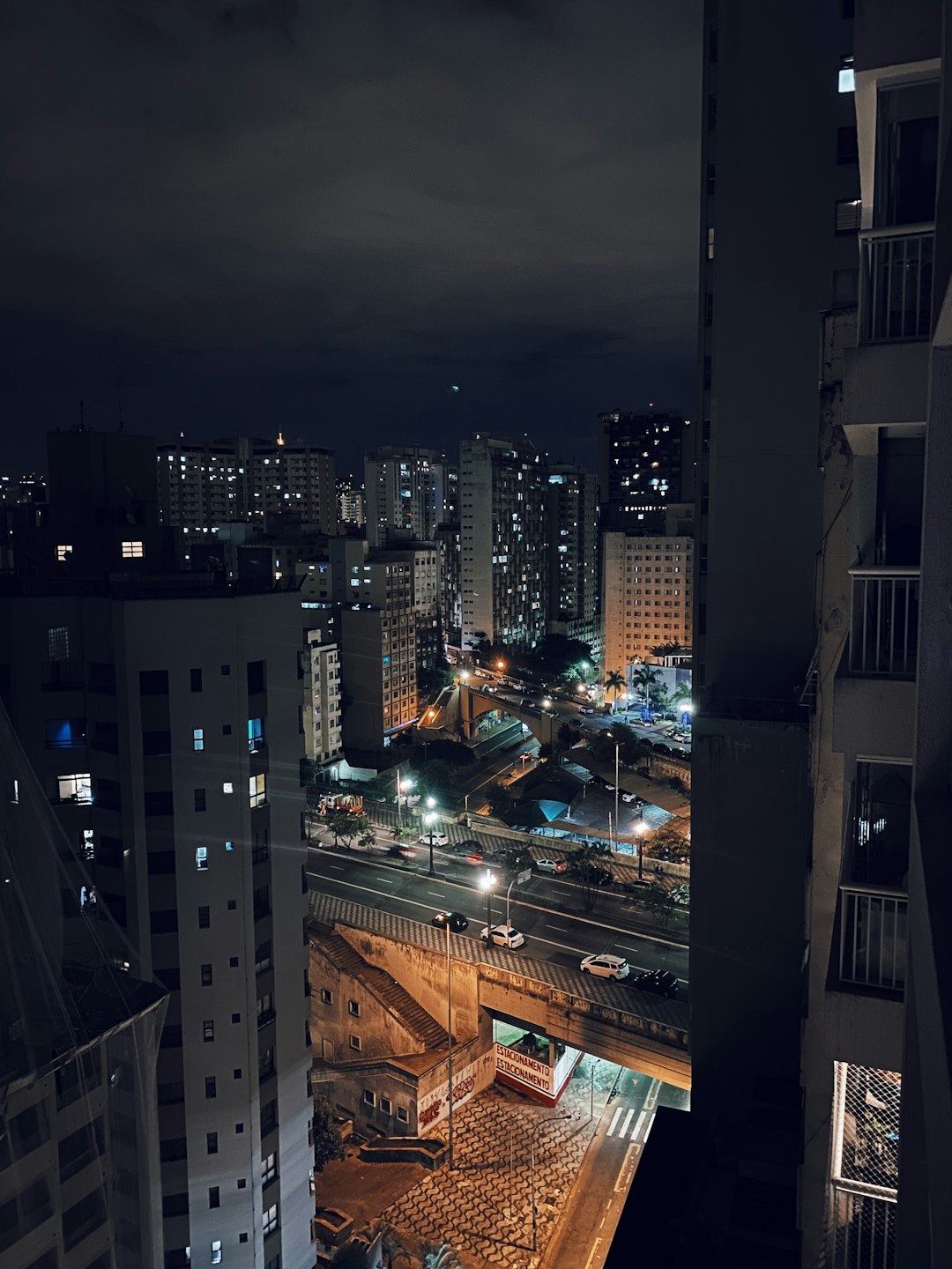 aerial photo of cityscape during nighttime