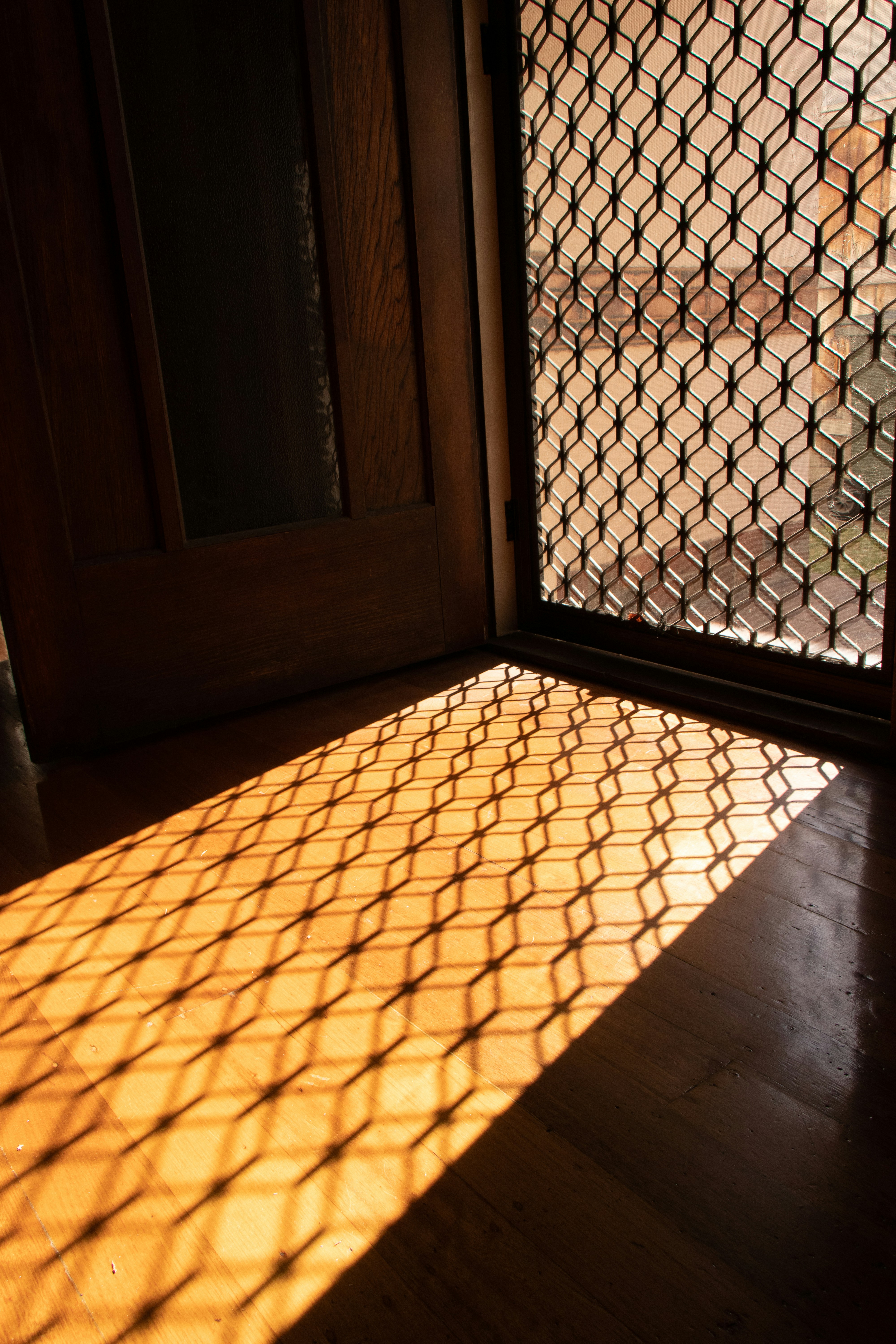 Screen door and home exterior