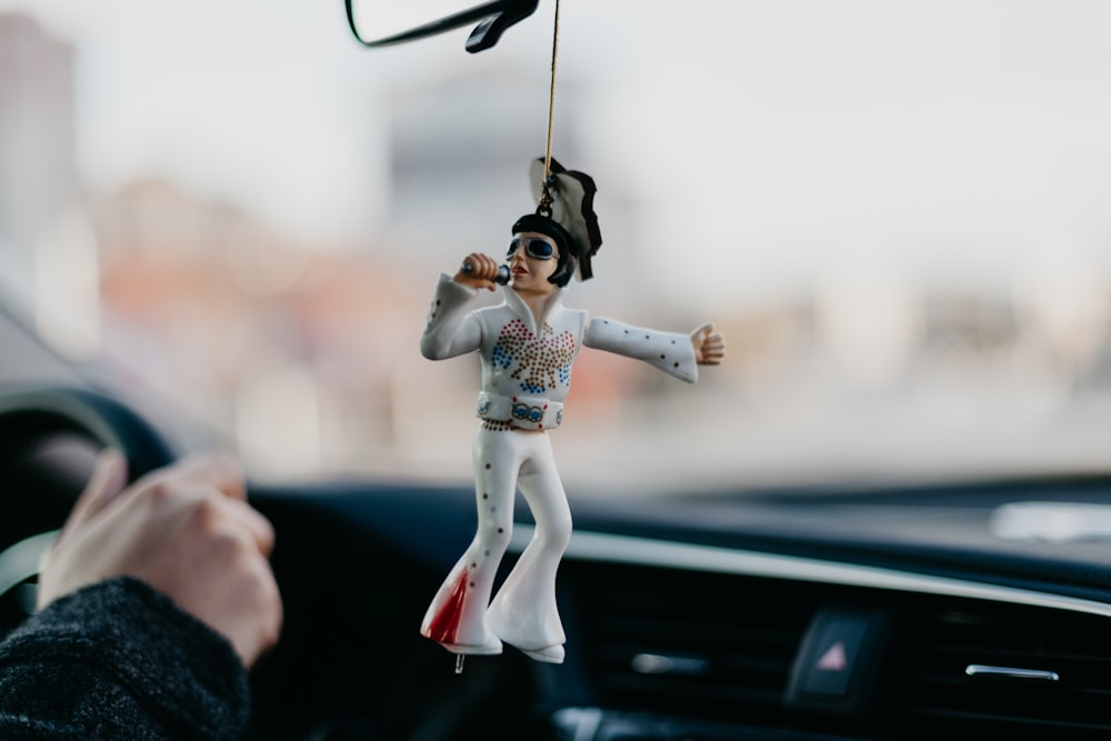 selective focus photo of Elvis Presley ornament