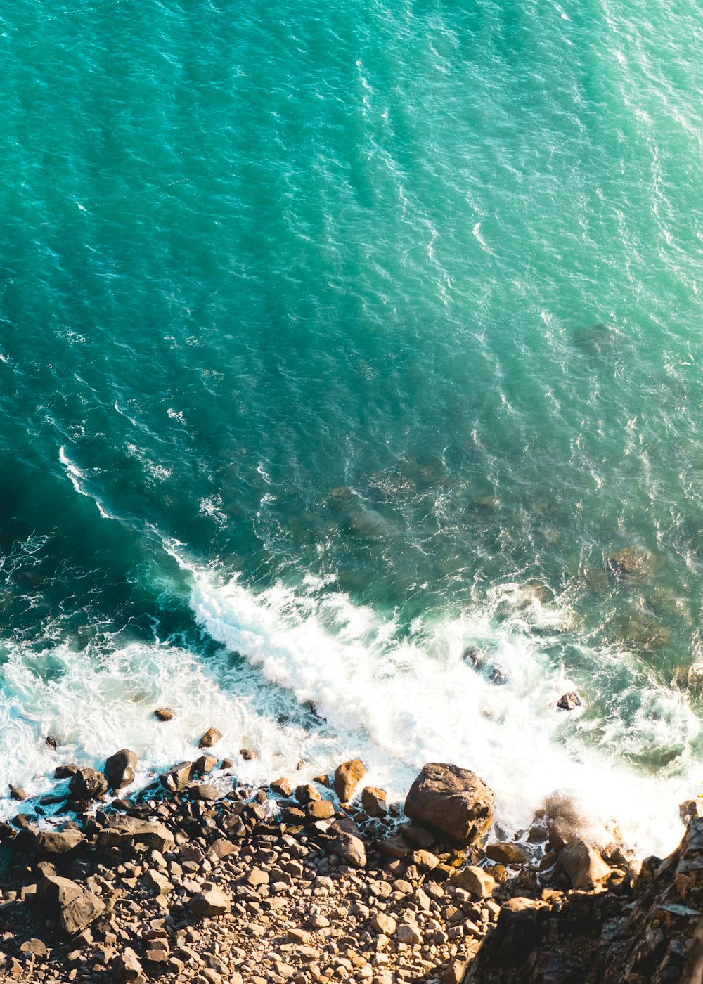 aerial photography of sea