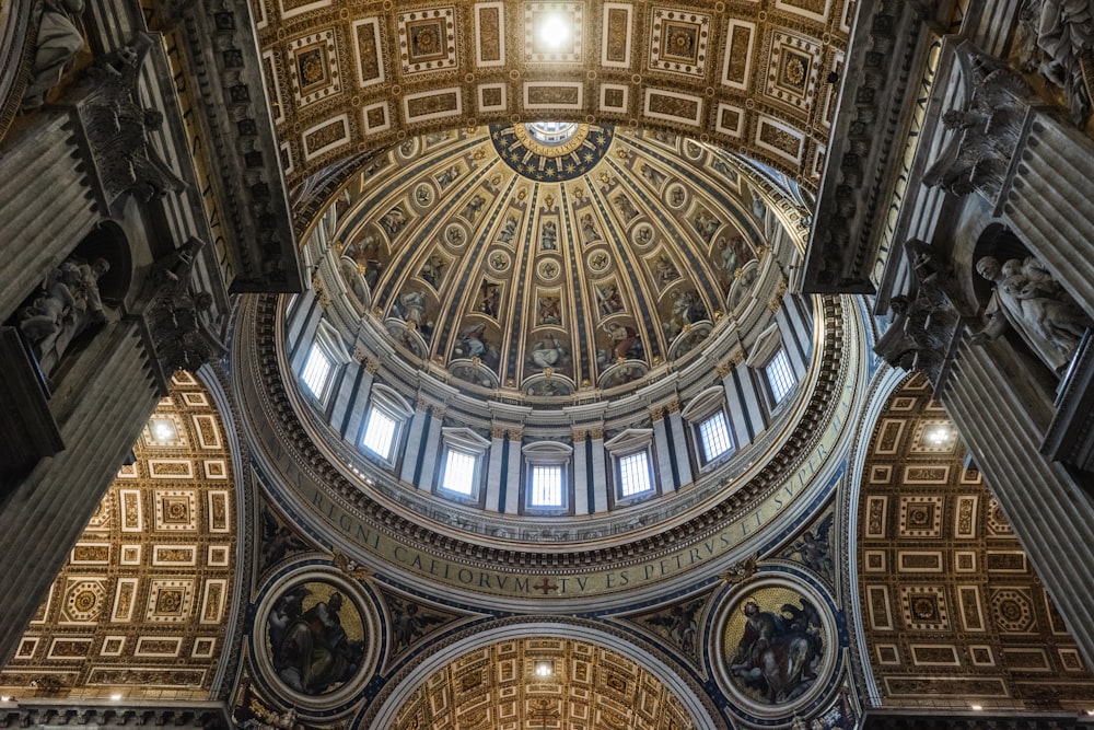 gold and black dome building